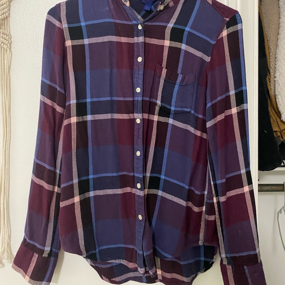 Aeropostale- Purple flannel